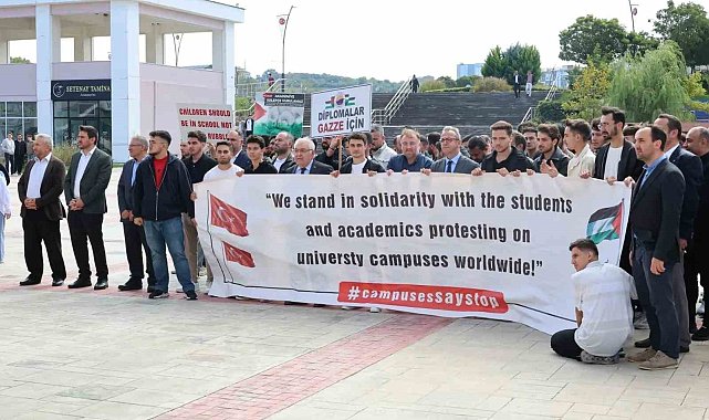 Sinop'ta üniversite öğrencilerinden Gazze'ye destek