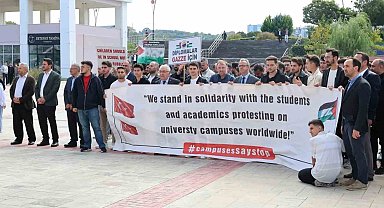 Sinop'ta üniversite öğrencilerinden Gazze'ye destek