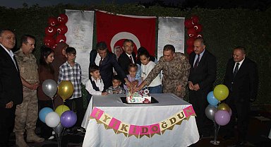 Şırnak'ta şehit çocuklarına doğum günü kutlaması