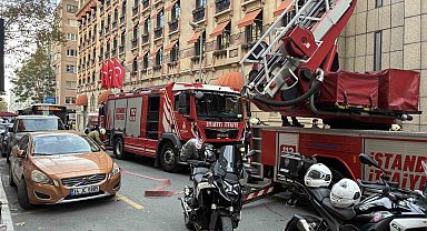 Şişli'de ısı yalıtımı sırasında çıkan yangın paniğe neden oldu