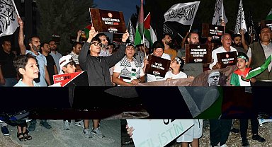 Siverek'te Sumud Filosu'na destek konvoyu