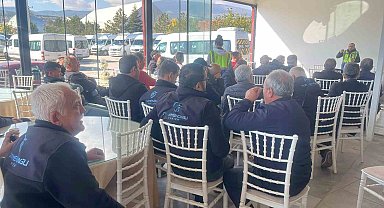 Şoförlere iş güvenliği eğitimi verildi