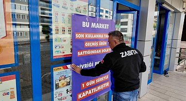 Son kullanma tarihi geçmiş ürün satan zincir market kapatıldı