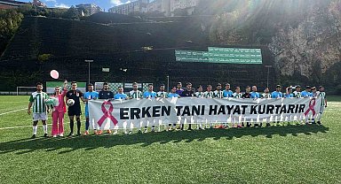 Statta sezon maçı öncesi, kanseri yenen Nilda Kadam için balonlar gökyüzüne bırakıldı