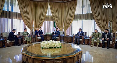 Suriye Devlet Başkanı Eş-Şara ile ABD temsilcisi Barrack görüştü