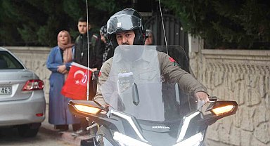 Tam 3 bin 707 kilometre: Motosikletle umreye gitmek için yola çıktı