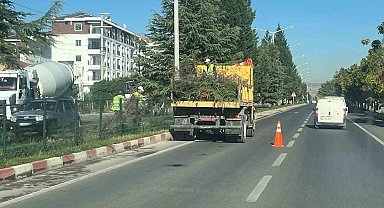 Tavşanlı Çevre Yolu, yapılan bakım ile güzelleşti