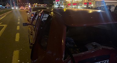 Tavşanlı'da 4 aracın karıştığı zincirleme kaza kamerada