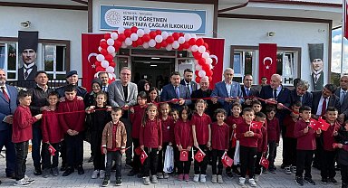 Tavşanlı'da yapımı tamamlanan ilkokul hizmete açıldı