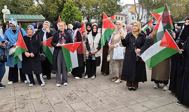 Tekirdağ'da çocuklardan Gazze için resimli destek