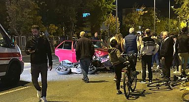 Tekirdağ'da motosiklet kazası