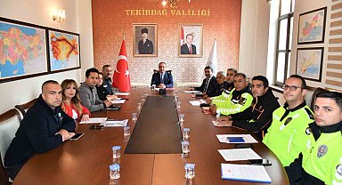 Tekirdağ'da Trafik Güvenliği Toplantısı: "Trafik işaretleri sadeleştirme komisyonu" kuruldu