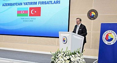 TOBB Başkanı Hisarcıklıoğlu: "Azerbaycan yaklaşık 17 milyar dolarlık yatırım hacmiyle Türk yatırımlarının en yoğun olduğu ülke"