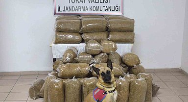 Tokat'ta 340 kilo kaçak tütün ele geçirildi