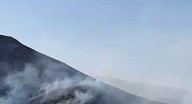 Tortum'da örtü yangını güçlükle kontrol altına alındı