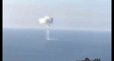 Trabzon açıklarında denizde patlama