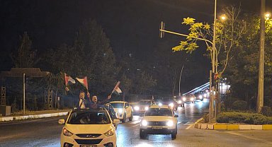 Tunceli'de Filistin'e destek konvoyu