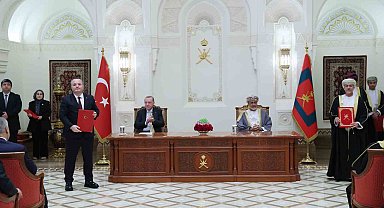 Türkiye ve Umman arasında 16 belge imzalandı