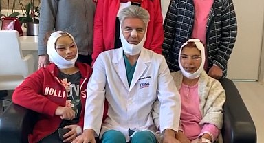 Ünlü estetikçinin yüz germe yaptığı hastalarla çektiği video sosyal medyada ilgi odağı oldu