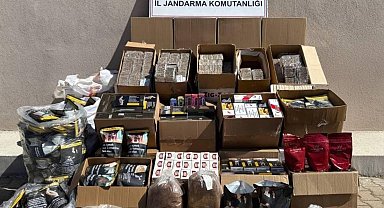 Uşak'ta jandarmadan kaçak tütün operasyonu