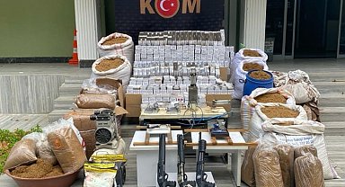 Uşak'ta kaçakçılık operasyonu: 5 gözaltı