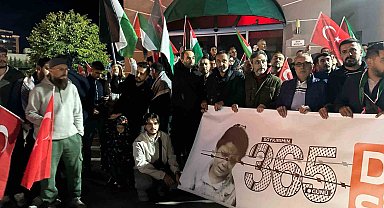 Uşak'ta Sumud Filosu ve Gazze'ye destek yürüyüşü