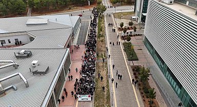 Uşak'ta üniversite öğrencilerinden Filistin'e destek yürüyüşü