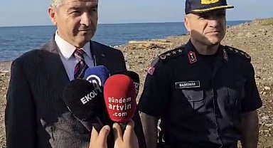 Vali Ergün: "Büyük ihtimal Rusya-Ukrayna Savaşı'ndan buraya gelen bir insansız deniz aracı; Ters dönmüş vaziyette olduğunu tahmin ediyoruz"