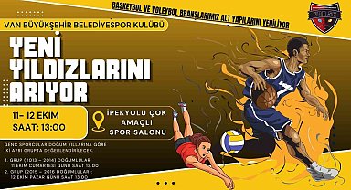 Van Büyükşehir Belediyespor Kulübü yeni yıldızlarını arıyor