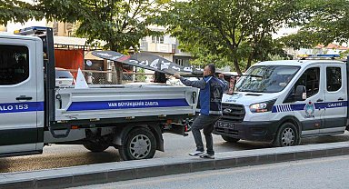 Van'da kaldırım işgaline yönelik denetimler sürüyor