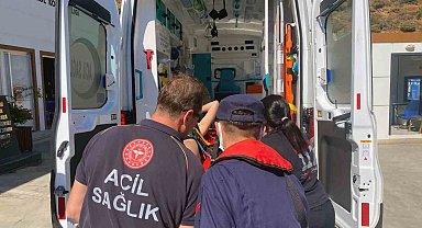 Yatta yaralanan vatandaşa Sahil Güvenlik'ten tıbbi tahliye