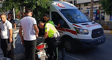 Yaya geçidinde ölümden döndü, o anlar güvenlik kamerasına yansıdı
