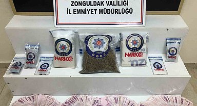 Zonguldak'ta uyuşturucu operasyonunda 2 şüpheli tutuklandı