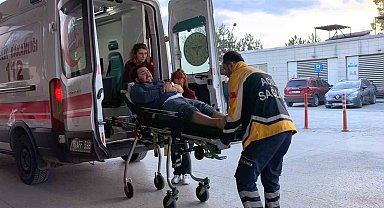 600 kiloluk demir silindirin altında kaldı