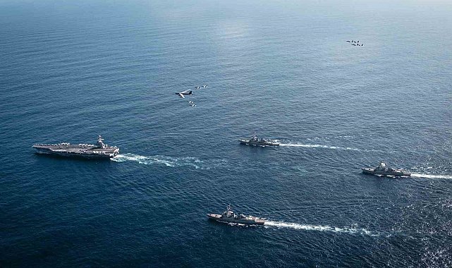 ABD donanmasından "Güney Mızrağı Operasyonu" açıklaması: "Dünyanın en büyük uçak gemisi USS Gerald R. Ford Karayip Denizi'nde"
