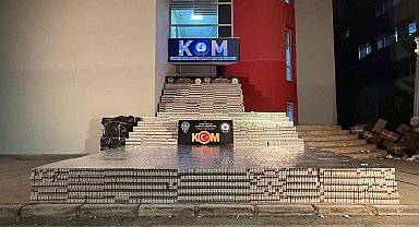 Adana'da 105 bin paket kaçak sigara ele geçirildi