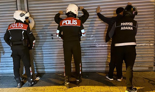Adana'da 'narko-alan' uygulaması: Uyuşturucu içen 20 şahıs suçüstü yakalandı