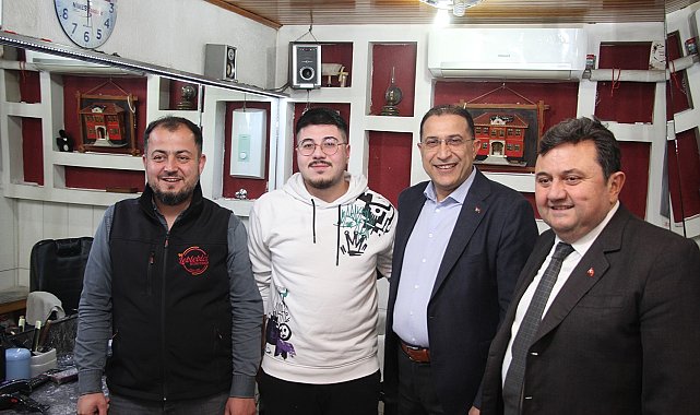 AK Parti'li başkanlardan Kula'da esnaf ve ev ziyaretleri