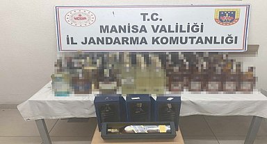 Akhisar'da jandarmadan kaçak alkol ve tütün operasyonu