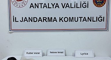 Alanya'da yarım kilo kubar esrar ele geçirildi