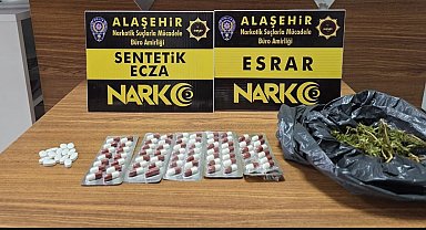 Alaşehir'de sentetik ecza operasyonu: 1 kişi tutuklandı