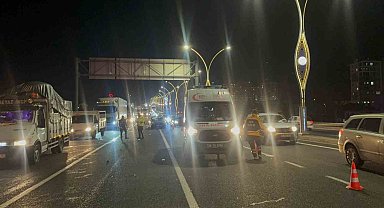 Ankara'da 5 araçlı zincirleme kaza: 1 yaralı