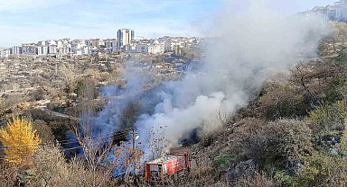 Ankara'da çöp yangını kontrol altına alındı
