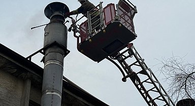 Antakya'da baca yangını