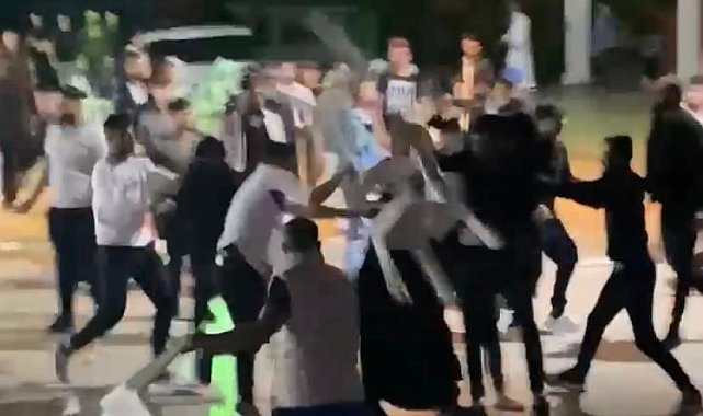 Antalya'da düğünde çıkan kavgada sandalyeler havada uçuştu, ortalık savaş alanına döndü