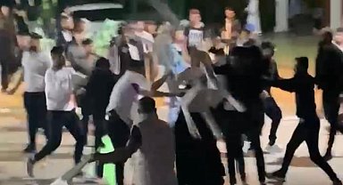 Antalya'da düğünde çıkan kavgada sandalyeler havada uçuştu, ortalık savaş alanına döndü