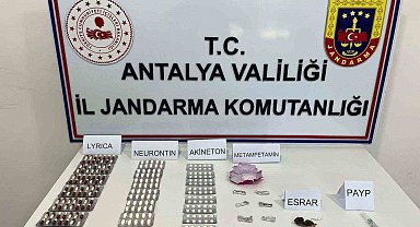 Antalya'da sentetik hap ve esrar ele geçirildi