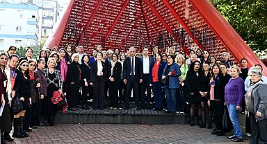 Antalya'da şiddete karşı ses, Al Yazma'da yükseldi