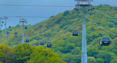 Ara tatil keyfi Kartepe Teleferik'te katlanıyor