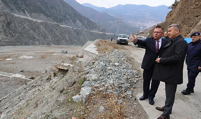 Artvin'de Livane Küçük Sanayi Sitesi'nde inceleme